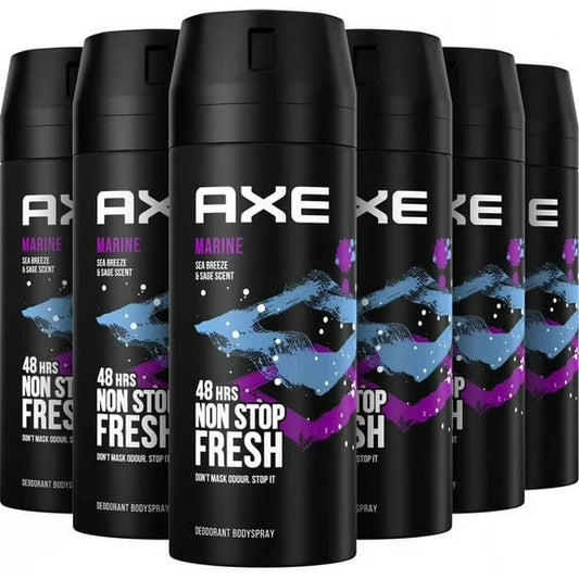 AXE Marine Deodorant Spray – 6 Pack Assortment