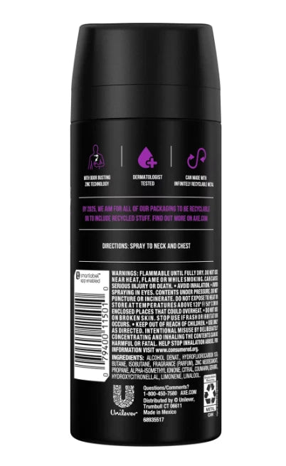 AXE Excite Deodorant Body Spray 150 ml – 6 Pack